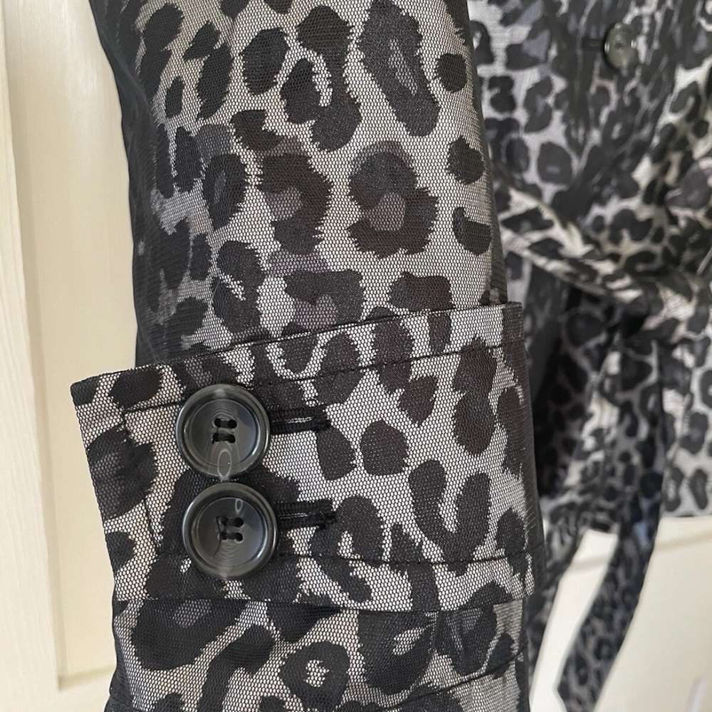 Ruby Rd. Black and Gray Leopard Print Jacket - Picture 4 of 7